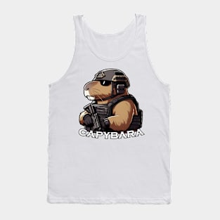 tactical capybara Tank Top